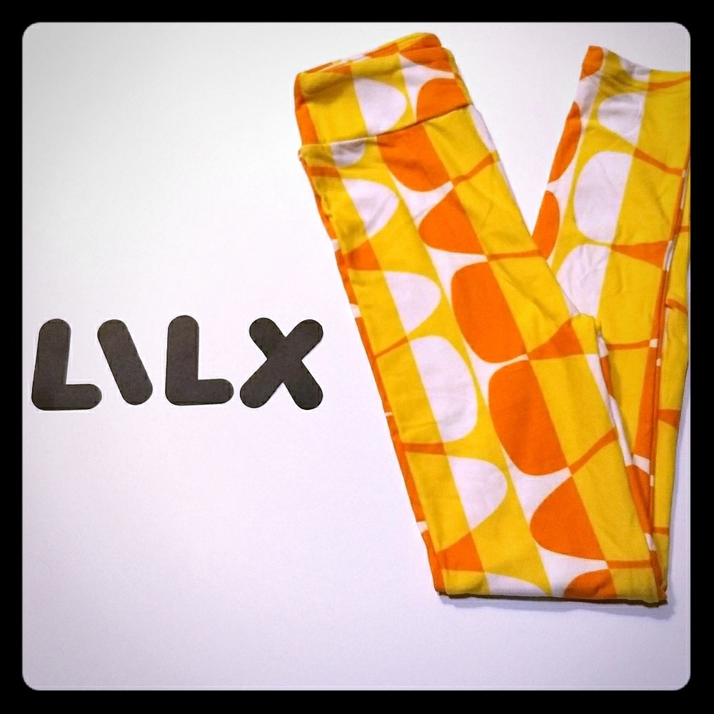 Kids Candy Corn Leggings LuLaRoe